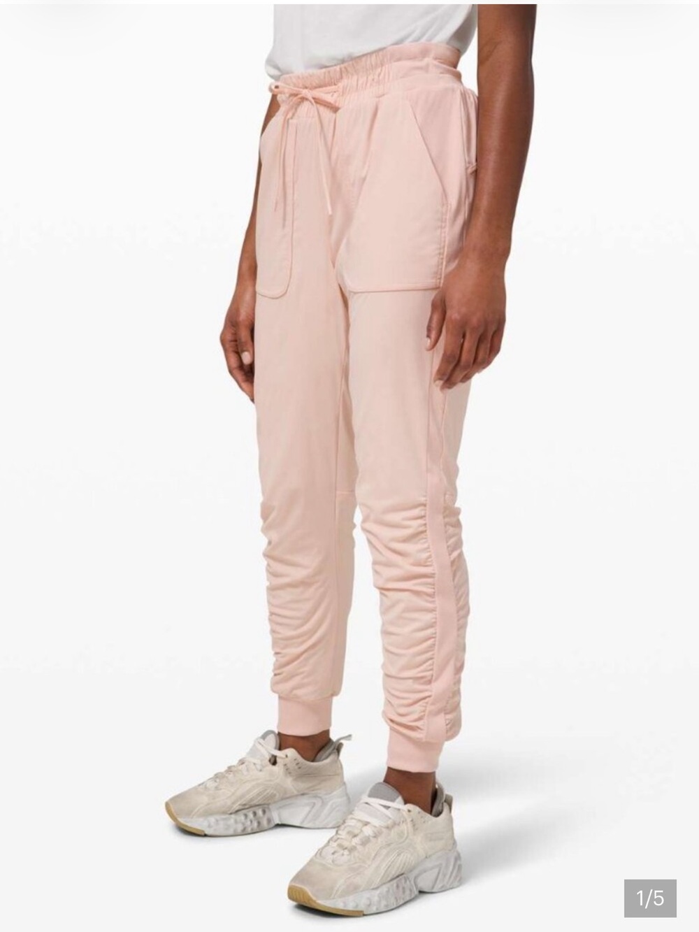 lululemon athletica Ruched Drawstring Joggers - Light Blush